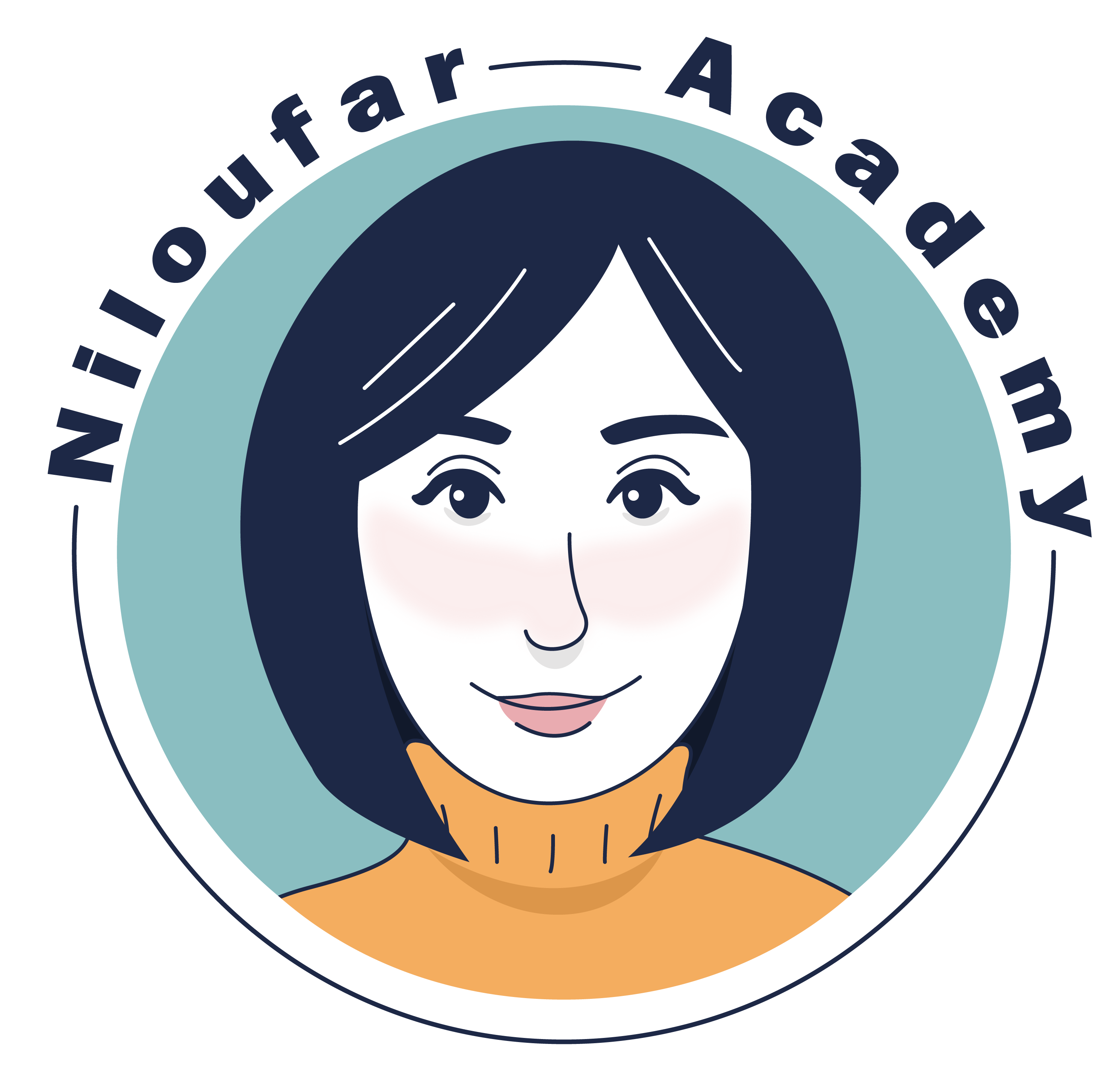 Logo | لوگو آکادمی زبان فرانسوی نیلوفر